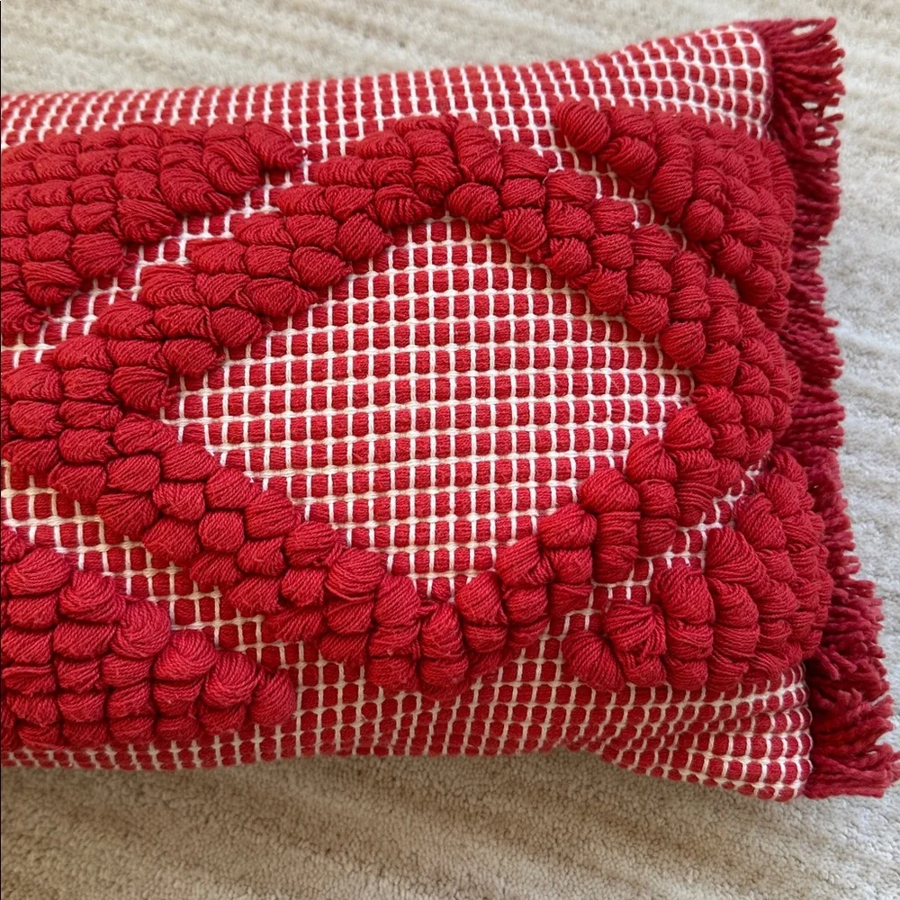 Opalhouse Orange Diamond Skinny Lumbar Throw Pillow